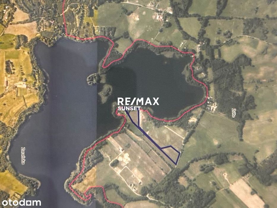 Działka z linią brzegową jeziora Zarańsko