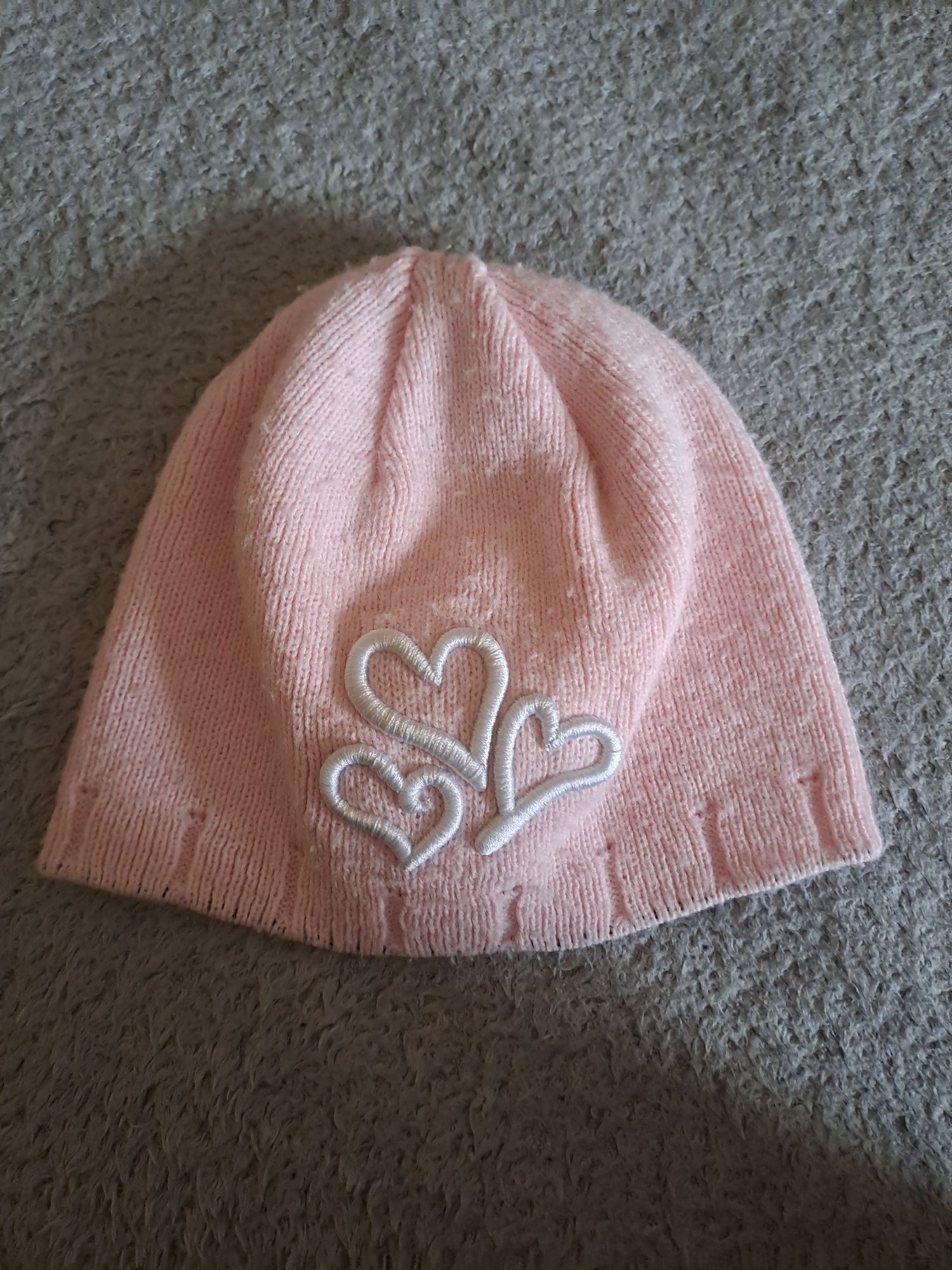 Różowa czapeczka dla dziewczynki 1-3 latka