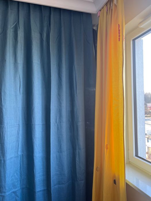 Lniane zasłony Ikea 2 sztuki