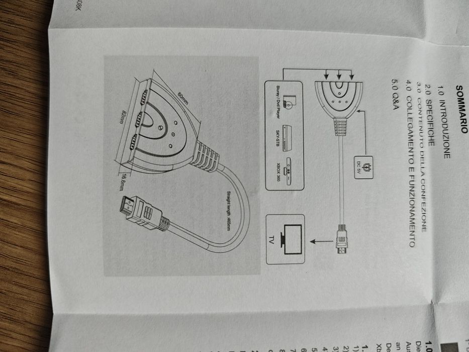 Rozdzielacz HDMI 3in1out