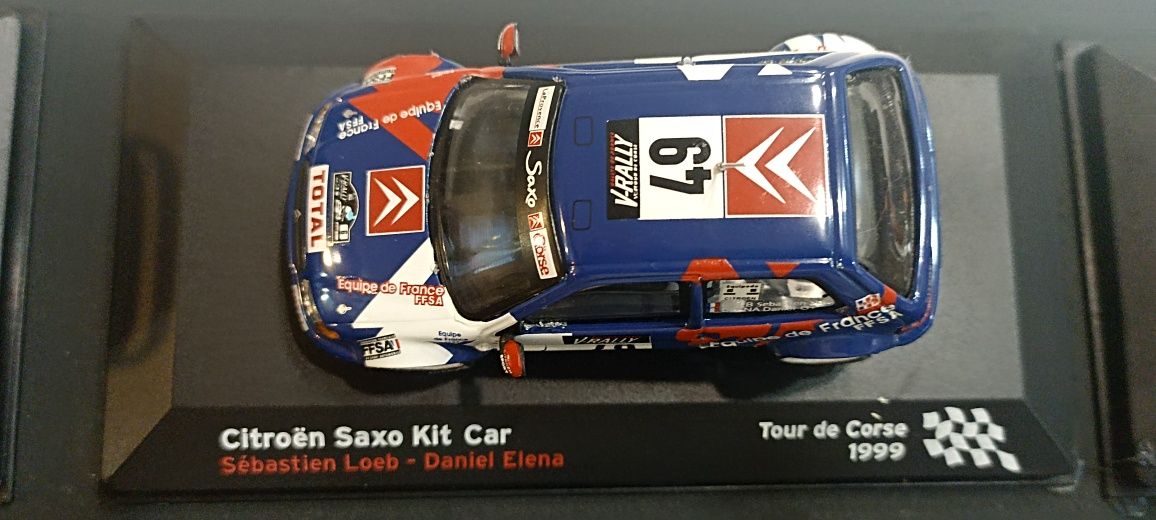 Coleção de carros miniatura rally