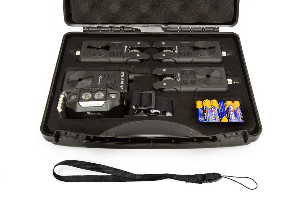 Sygnalizatory bran 3+1+1 L CRYSTAL RF 698 BLACK PLUS. Latarka czołowa