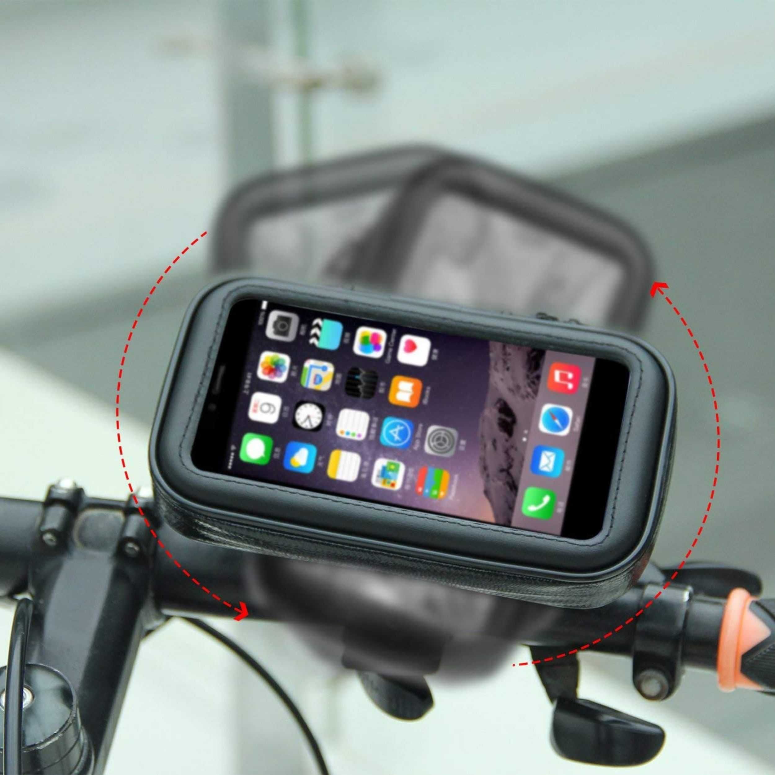 Uchwyt na telefon smartfon na kierownicę roweru hulajnogę 360°