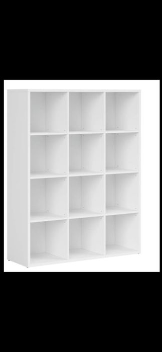 Regał BRW. 12 półek. Biały