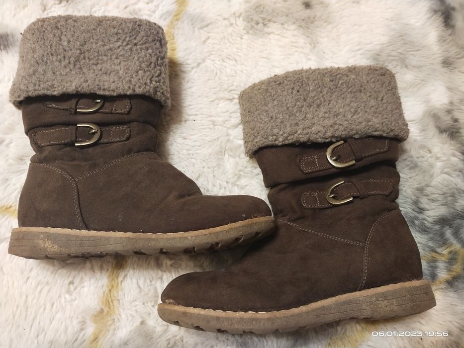 Ocieplane kozaki kozaczki zima śnieg