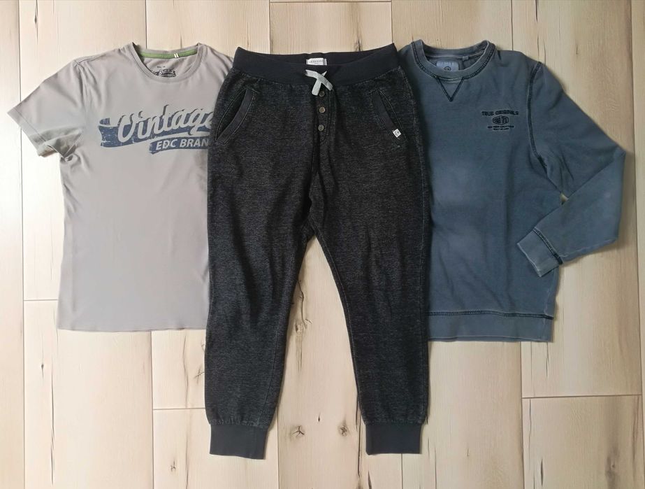 Zestaw ubrań dla chłopca 164/170: spodnie, koszulka, bluza