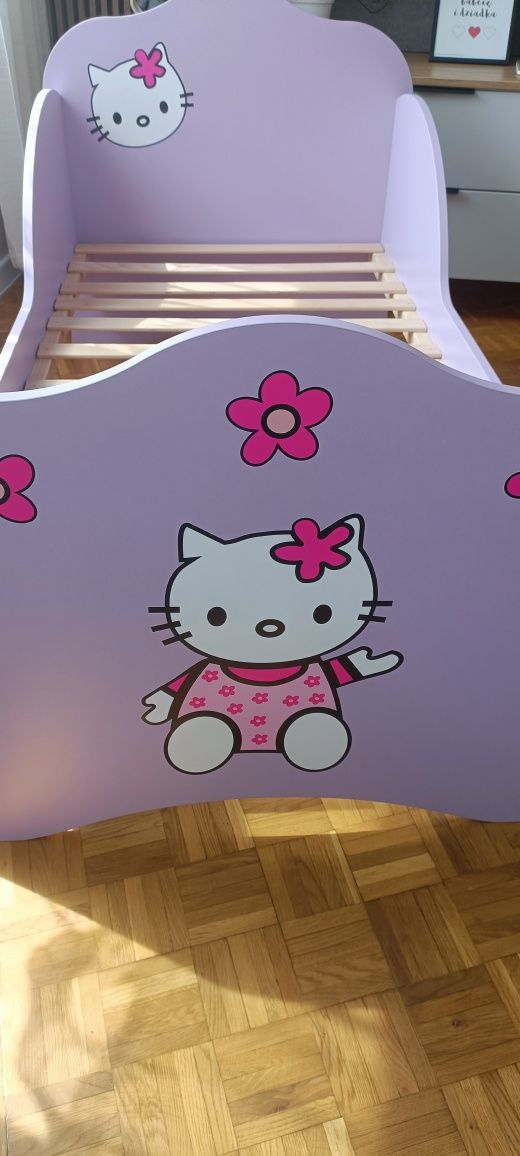 Łóżko dziecięce Hello Kitty bez stelaża pod materac