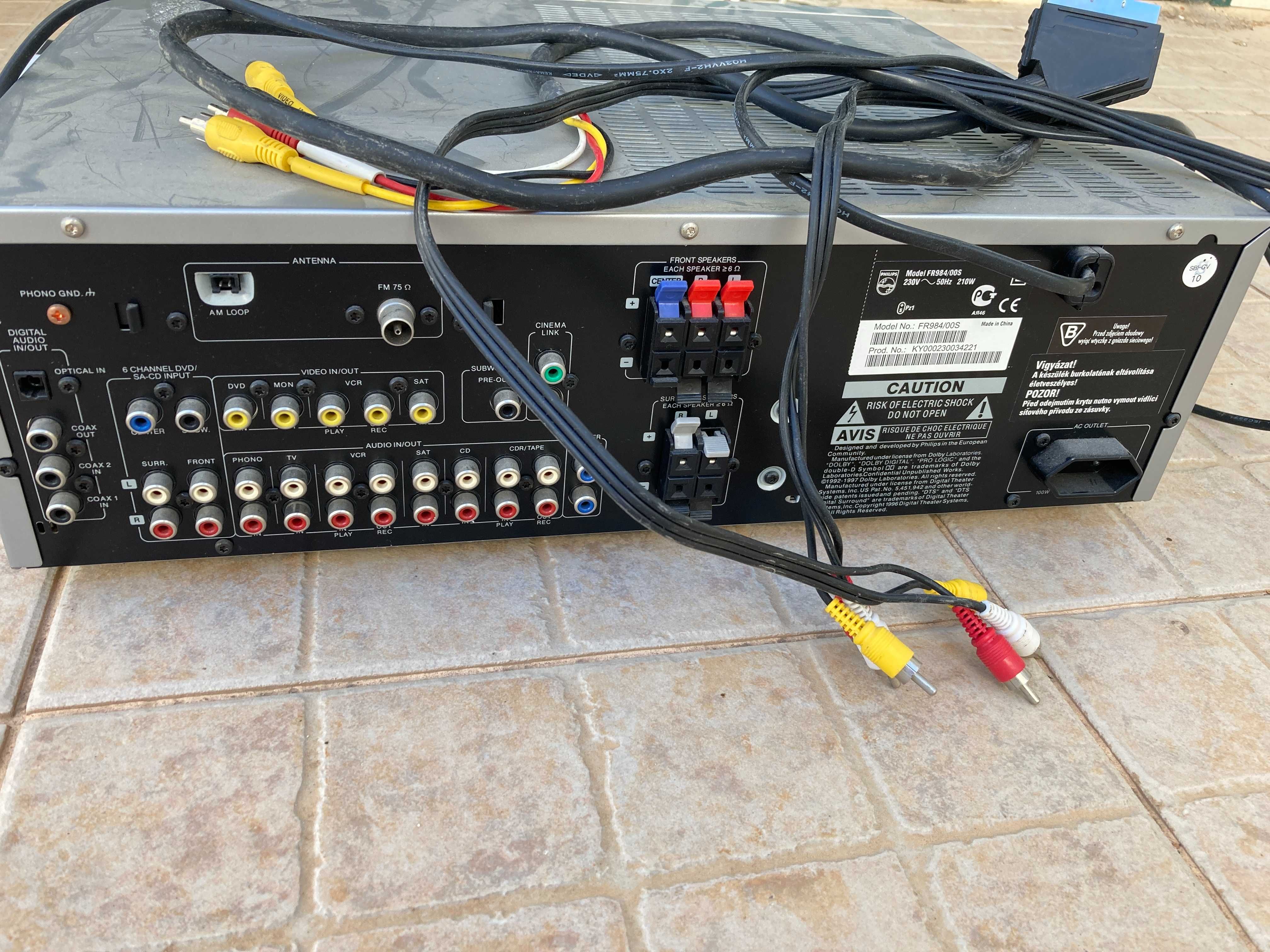 Amplificador para cinema em casa Philips FR984