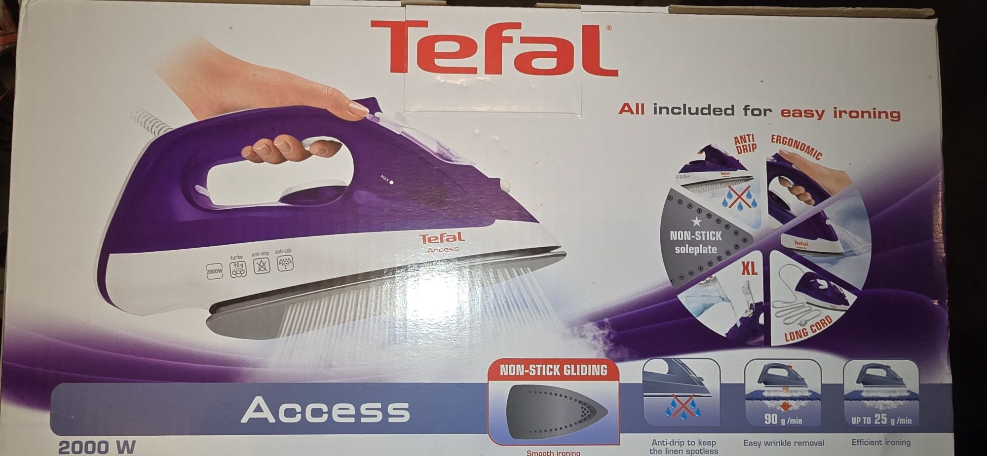 Żelazko Tefal Access 2000W - Nowe