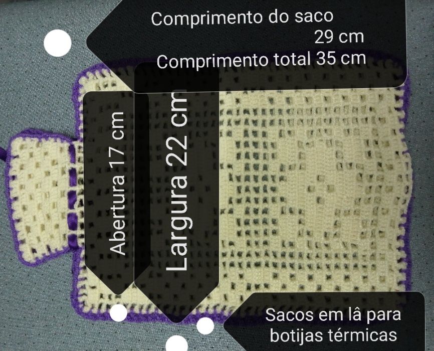 Saco em lã para botija térmica