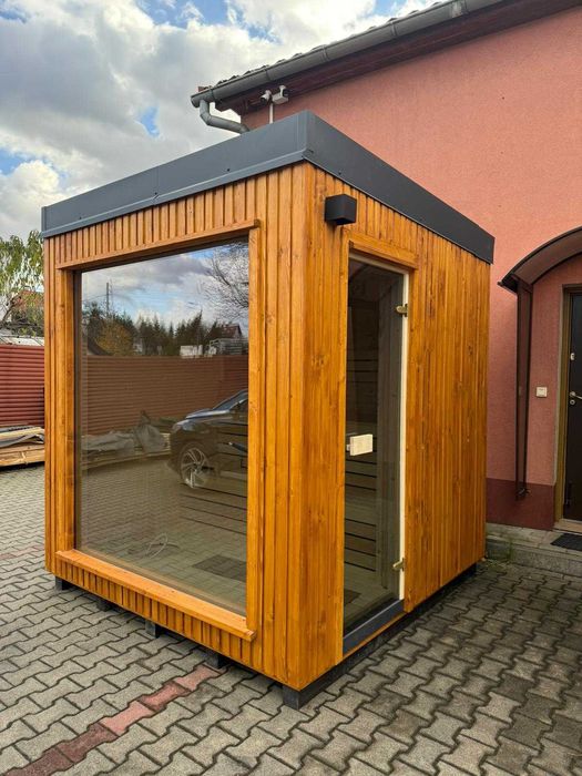 Sauna ogrodowa, piec elektryczny, energooszczędna, dostępna od ręki!