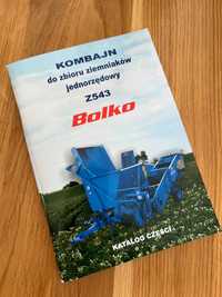 KATALOG CZĘŚCI kombajn ziemniaczany BOLKO Z543