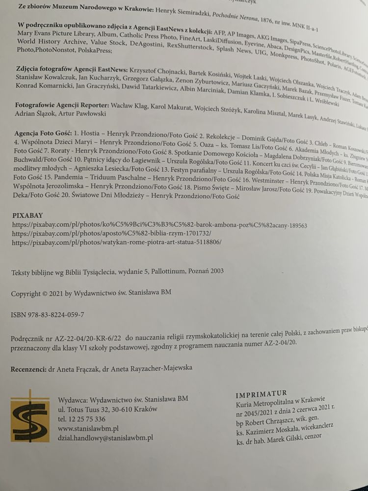 Podręcznik do religii klasa 6