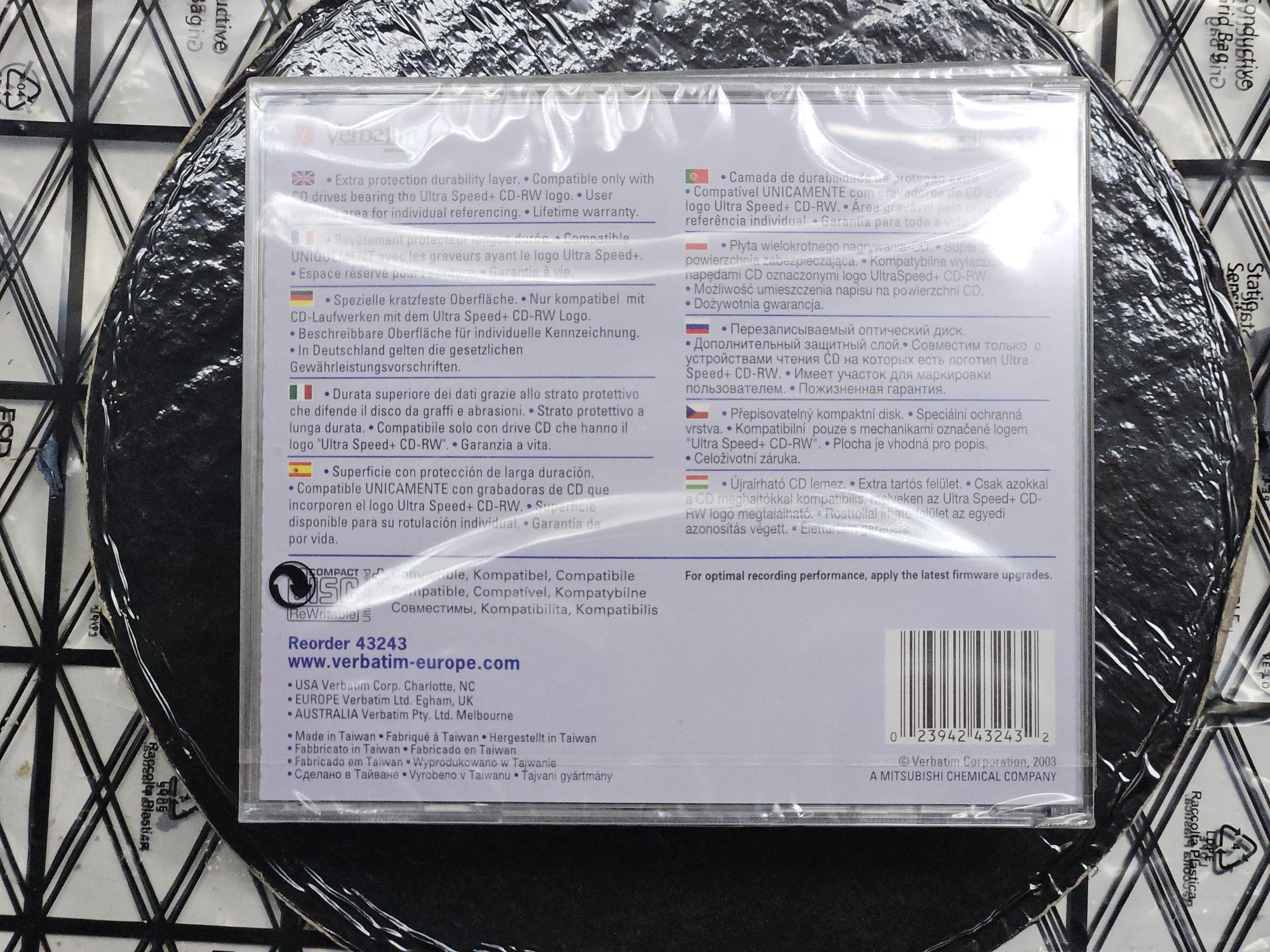 Verbatim DataLifePlus CD-RW 32X 700MB Advanced SERL+