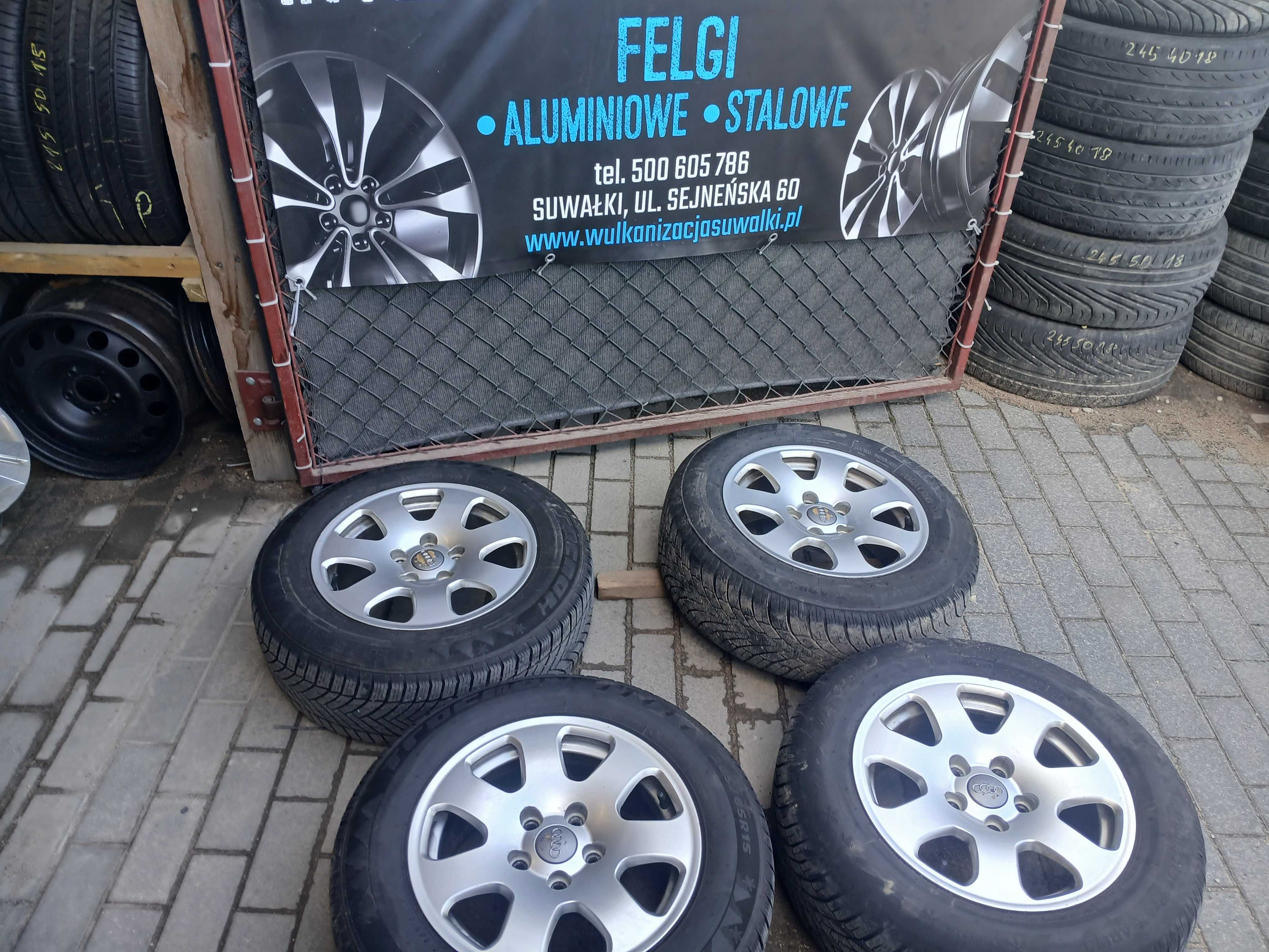 4x koła zimowe R15 5x112 Audi A3 A4 B5 B6 B7 A6 C5 Vw Skoda