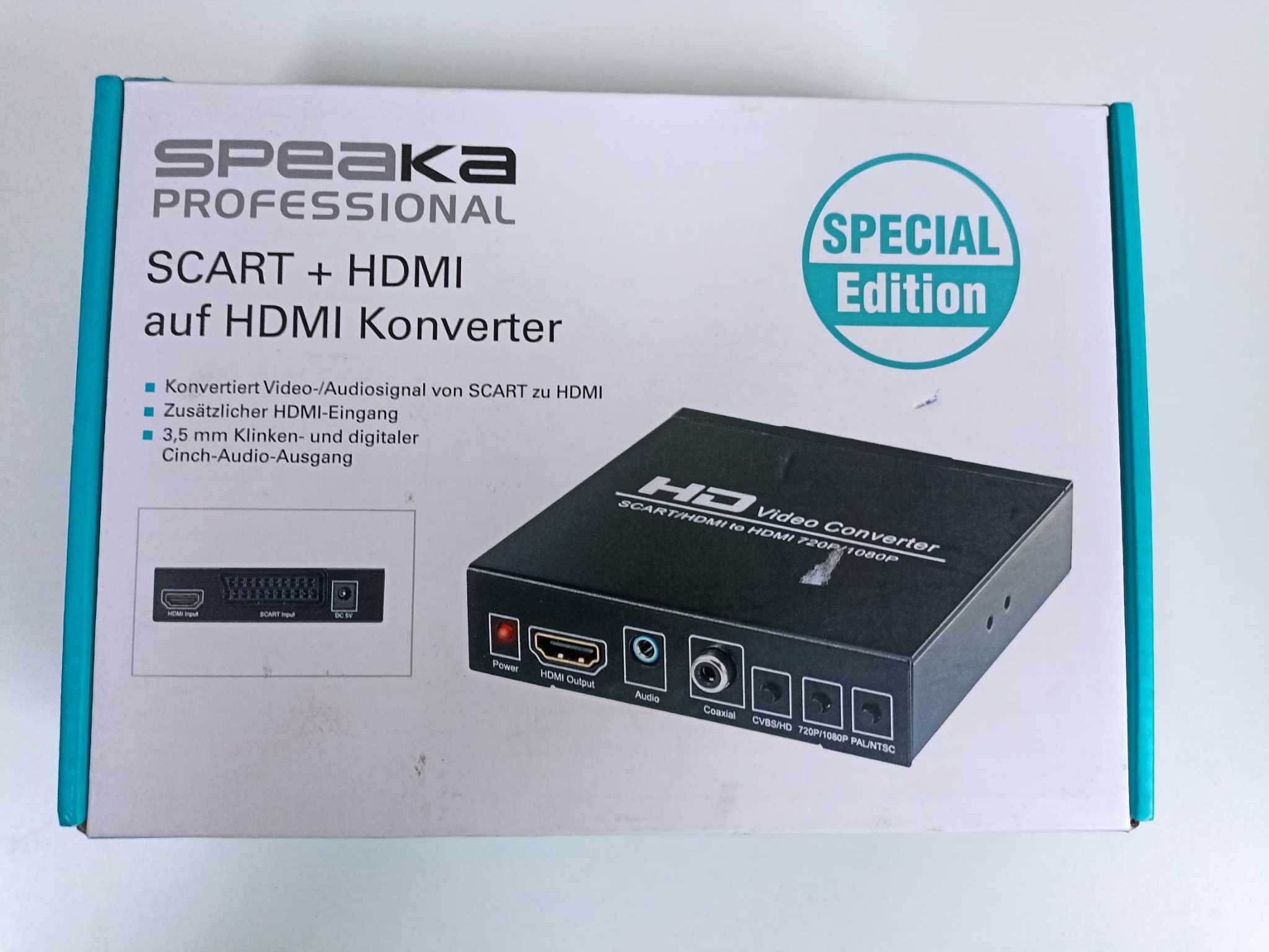 Konwerter Scart - HDMI SpeaKa Professional