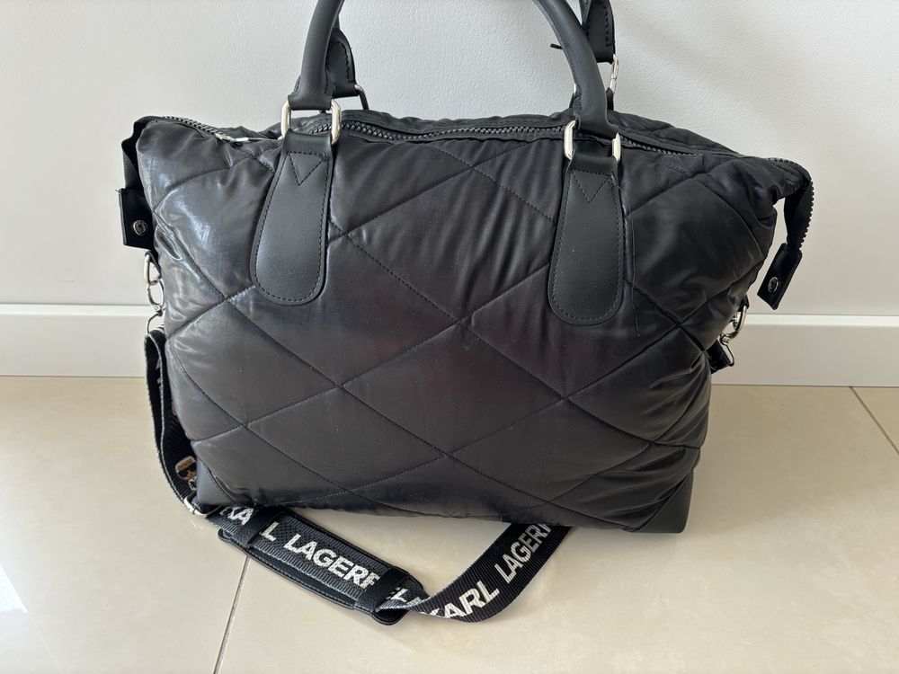 Karl Lagerfeld czarna torba torebka shopper