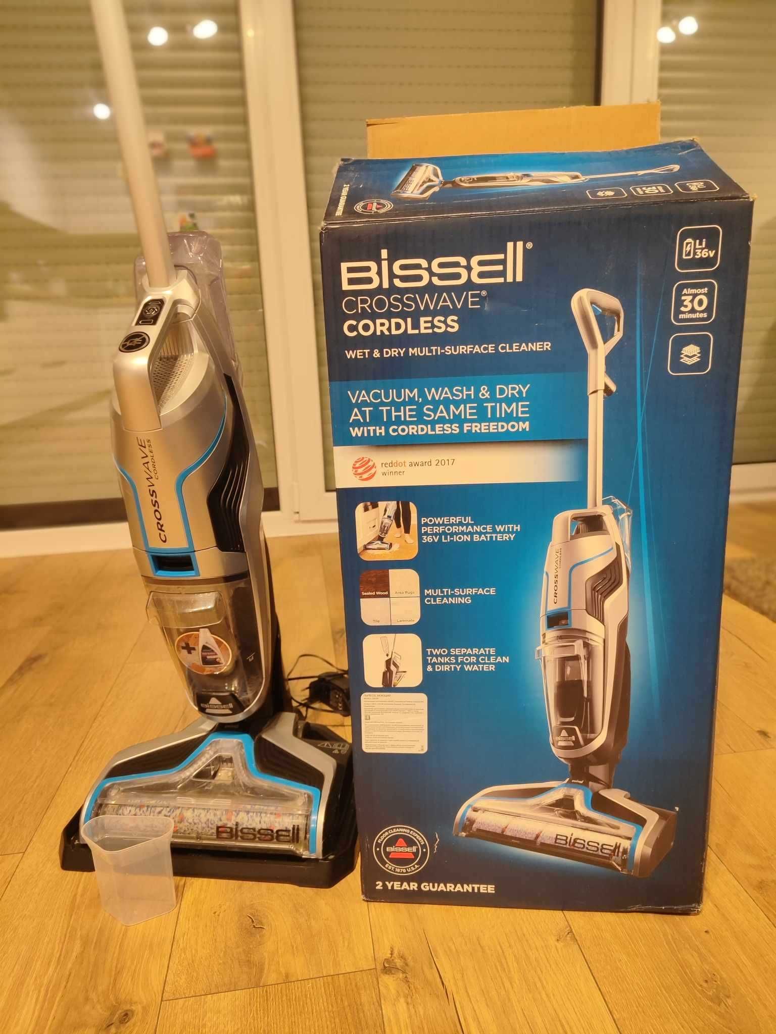 Odkurzacz pionowy Bissell Cross Wave Cordless 2582N srebrny/szary