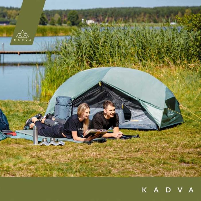 Lekki namiot kempingowy 2 osobowy KADVA 2 PRO wodoodporny OUTDOOR