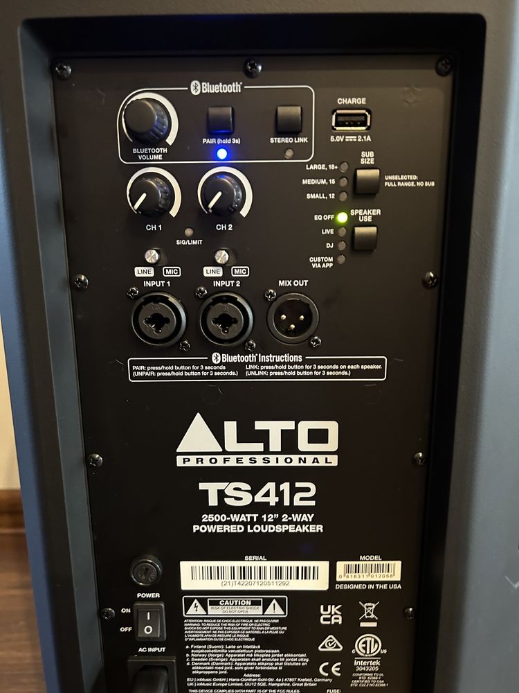 Alto TS 412 - Kolumna aktywna 2500W