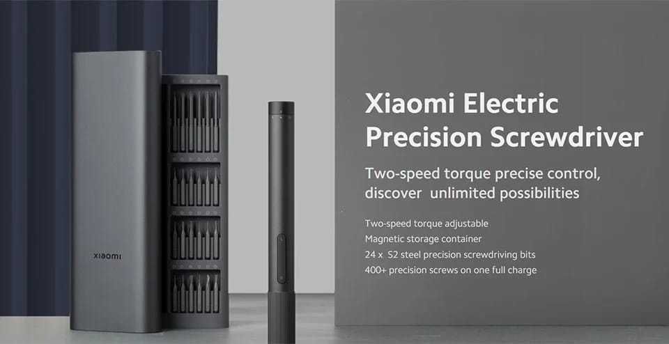 Xiaomi Mi Śrubokręt akumulatorowy Zestaw precyzyjnych wkrętaków