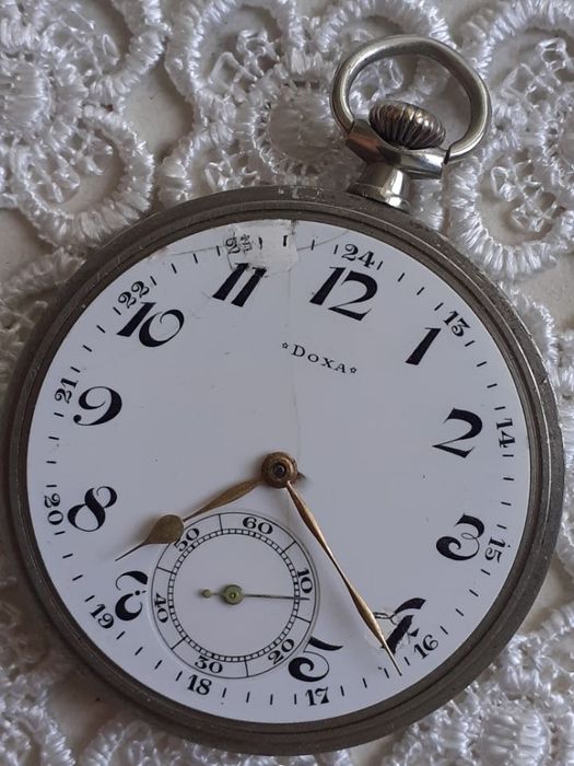 Doxa Locle kolekcjonerski zegarek kieszonkowy z okresu lat 1900