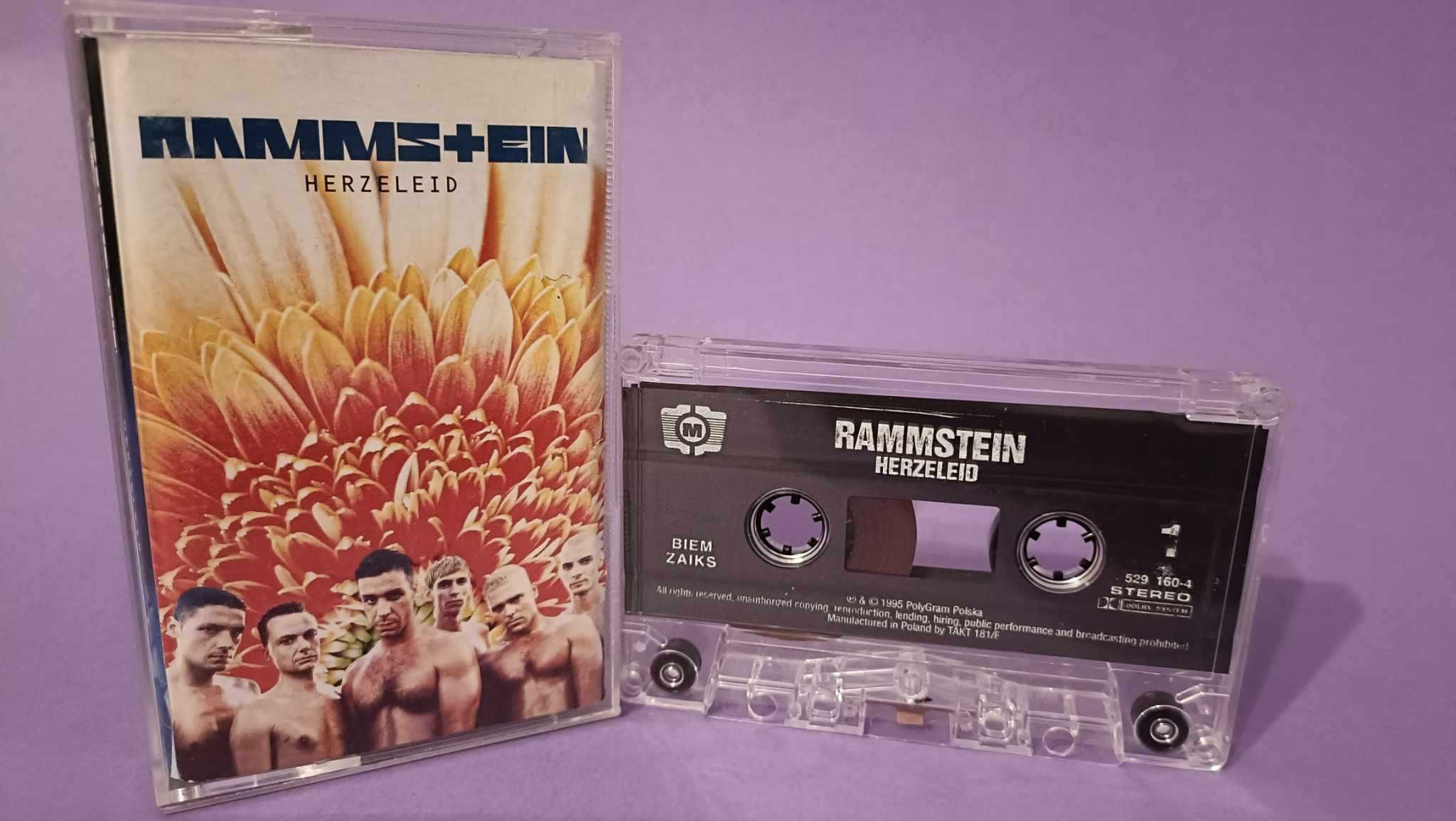 Rammstein – Herzeleid , 1995 Poland - kaseta magnetofonowa