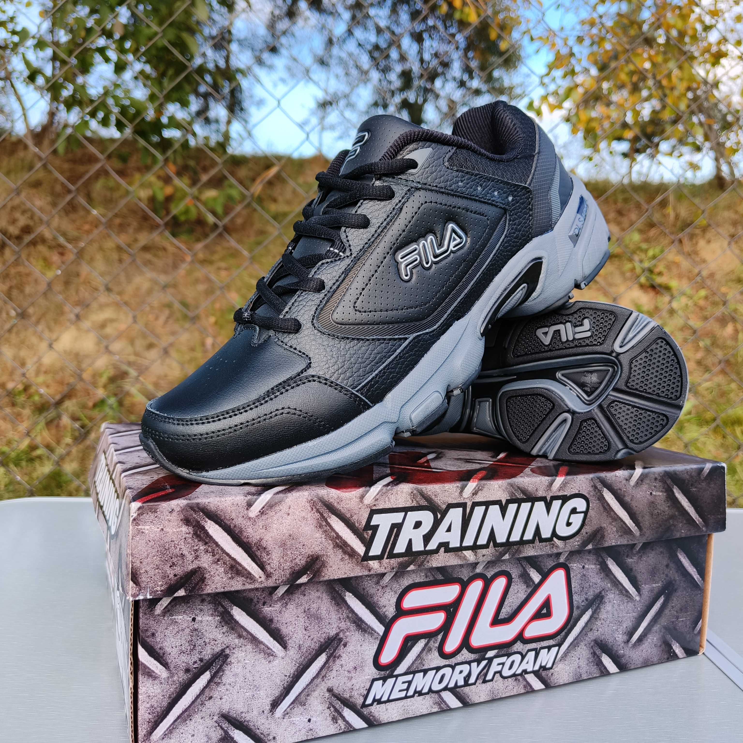 Оригінал Fila Memory Decimus 7 кросівки шкіряні чорні чоловічі