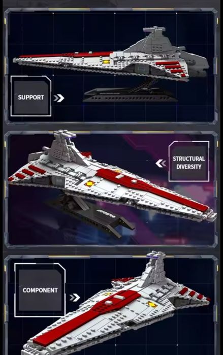 Конструктор Jie Star 67106 VENATOR Attack Cruizer  960 деталей Lego