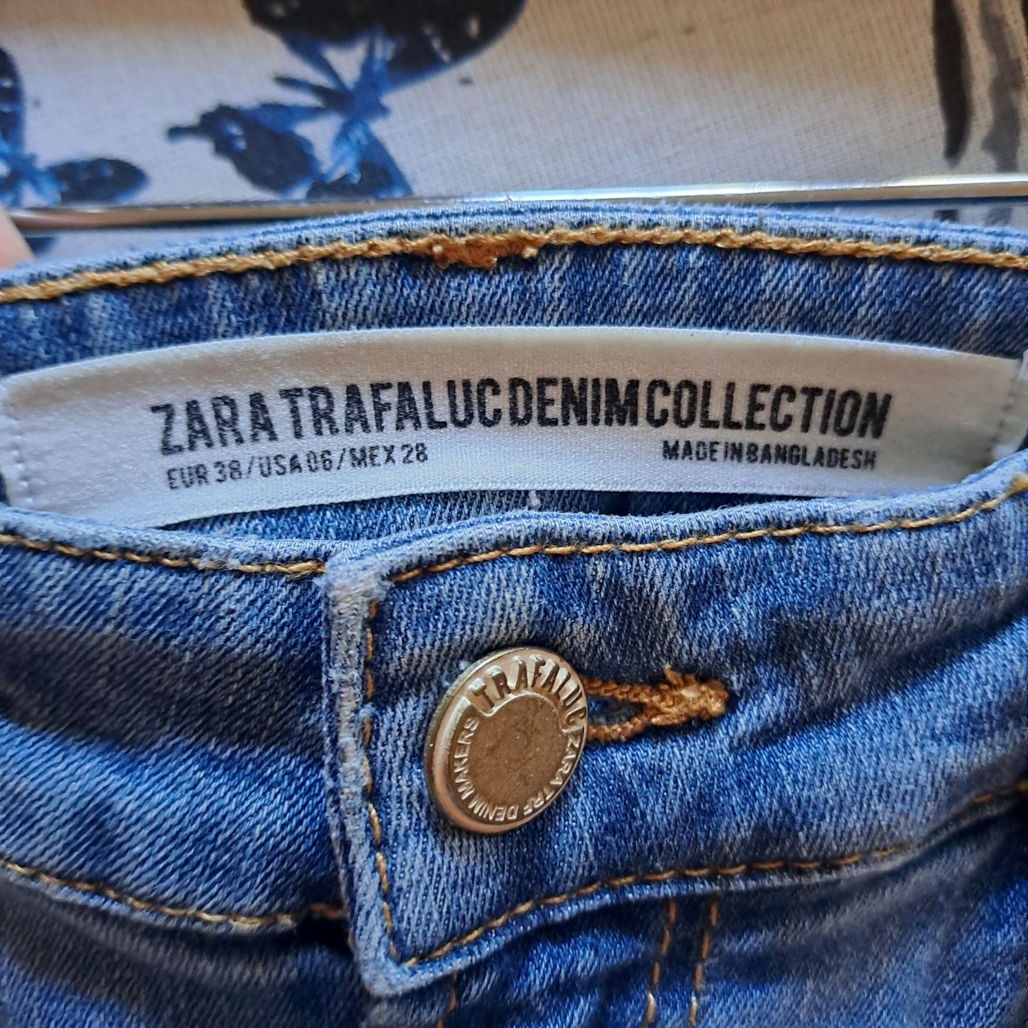 Spodnie jeansowe Zara trafaluc 38