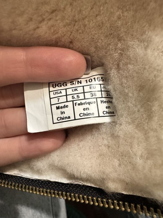 Шкіряні на овчині Ugg 38 розмір 24 см