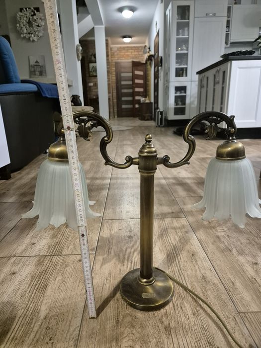 Lampa stołowa mosiężna
