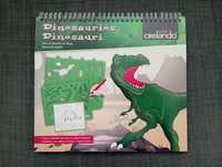 Livro de atividades de dinossauros para crianças