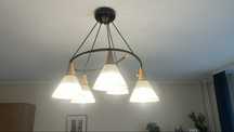 Lampa sufitowa wisząca 5 punktow świetlnych w okazyjnej cenie