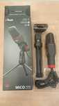 MIKROFON Gamingowy, streaming USB + 3.5mm statyw -Komis MADEJ Dębica