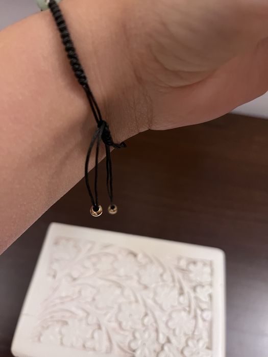 Pulseira com pedras verdes naturais