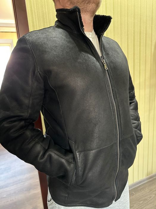 Чоловіча дублянка з хутра ягняти XL-L 50