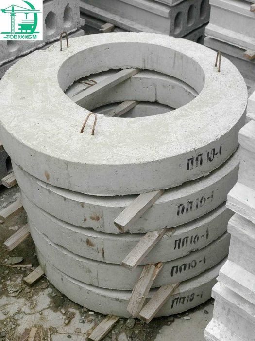 Кільця залізобетонні, плити для колодязів від виробника, доставка