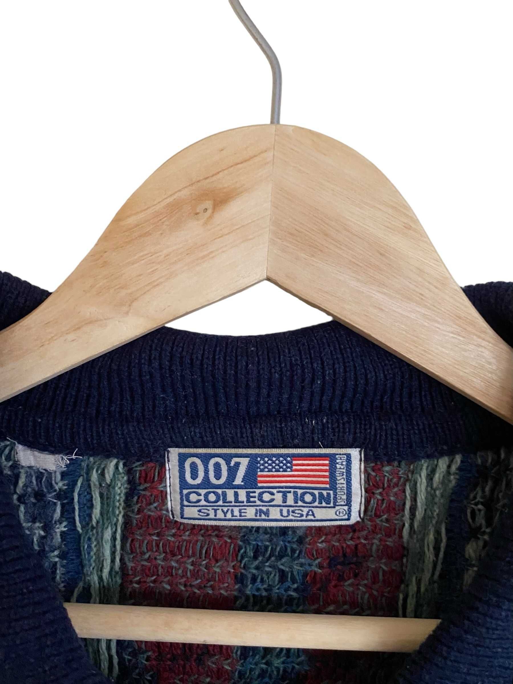 Vintage sweter cable knit, rozmiar L, stan bardzo dobry