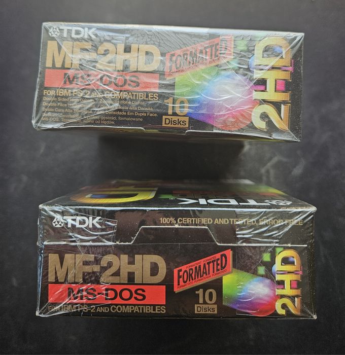Dyskietki TDK nowe fabrycznie zapakowane.