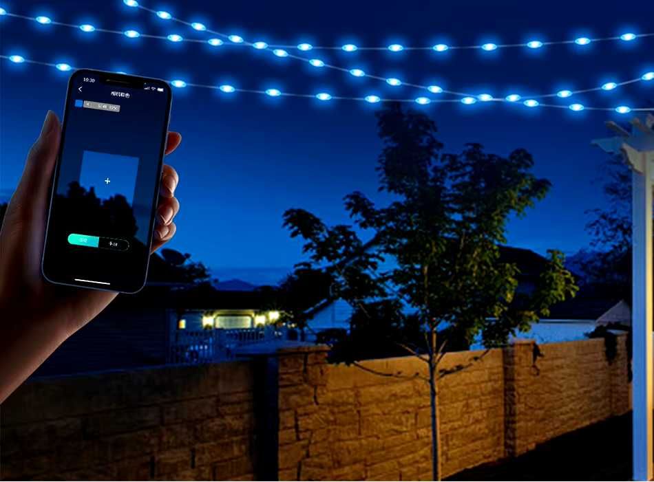 Taśma led inteligentne lampki 150 led aplikacja BT pilot sterowanie