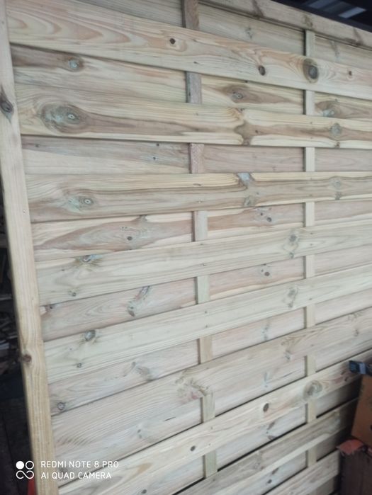 Płot lamelowy 180x180