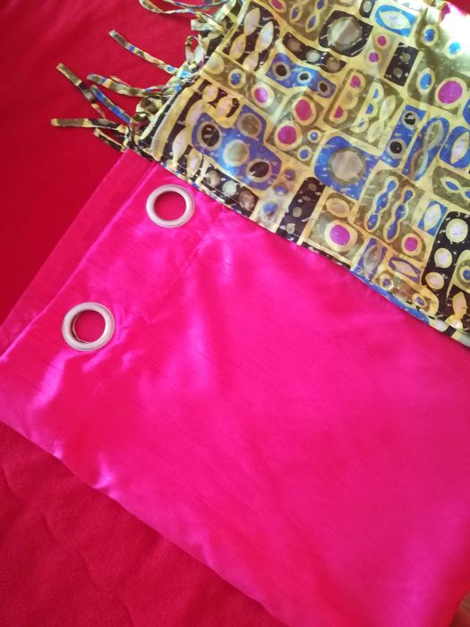 Cortinas Homa 2cores 2 pares