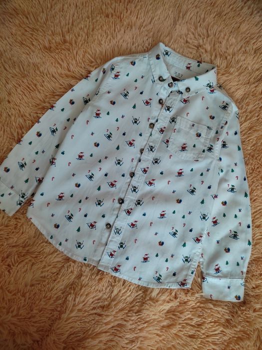 Сорочка в новорічний принт F&F