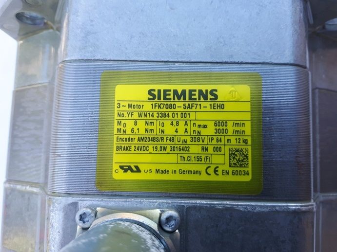 Servo motor Siemens 1FK7080-5AF71-1EH0