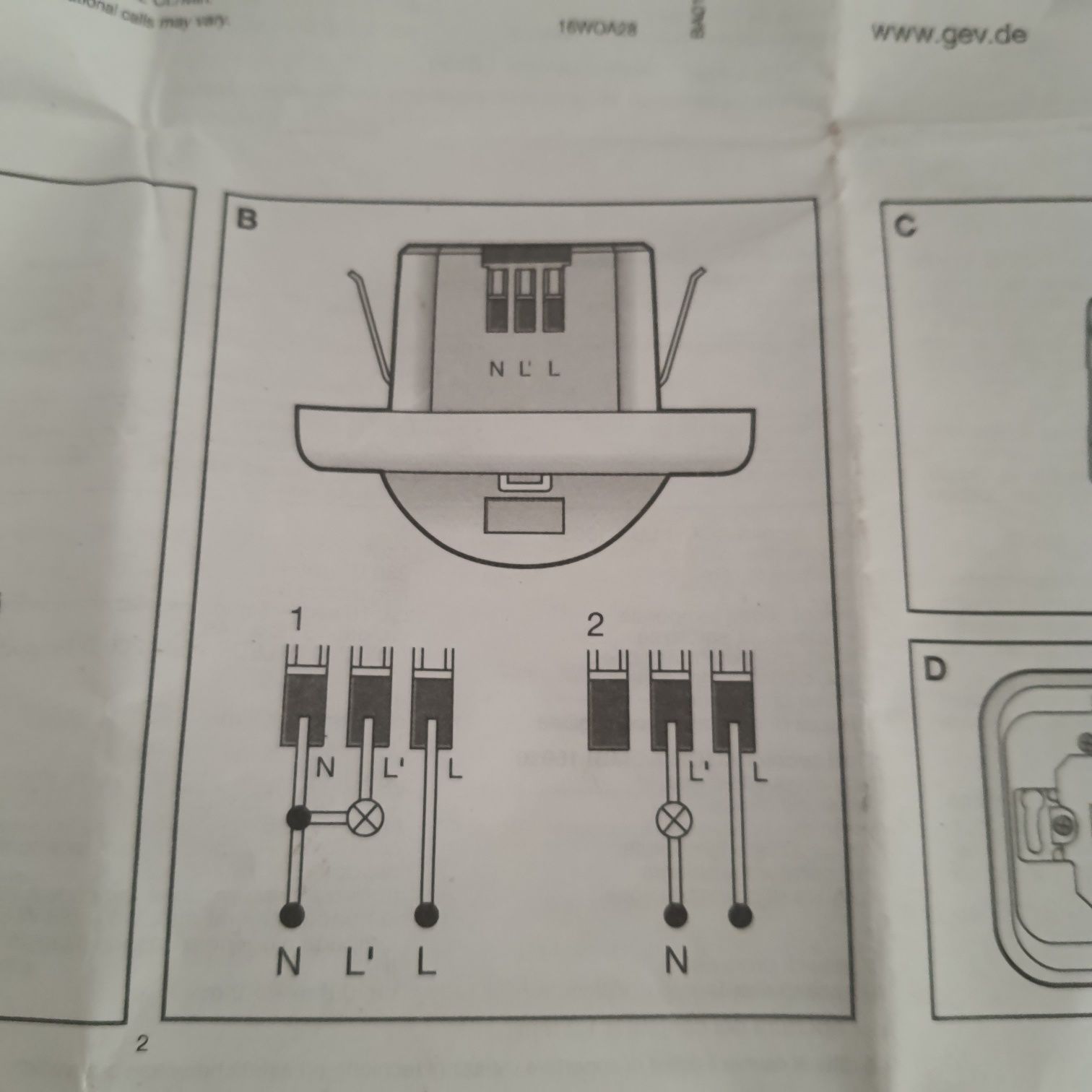 Czujnik ruchu oświetleniowy podtynkowy