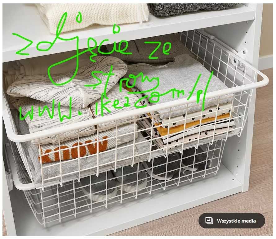 !!! NOWY IKEA kosz Hjalpa Hjälpa 80x55 cm 703.311.86 plus szyny !!!