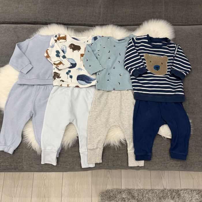 Лот речей костюм реглани штани 6-9 м 74 см next george h&m