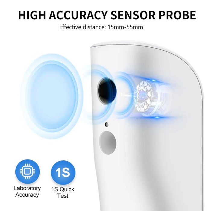 Profesjonalny termometr medyczny bezdotykowy na podczerwień LCD