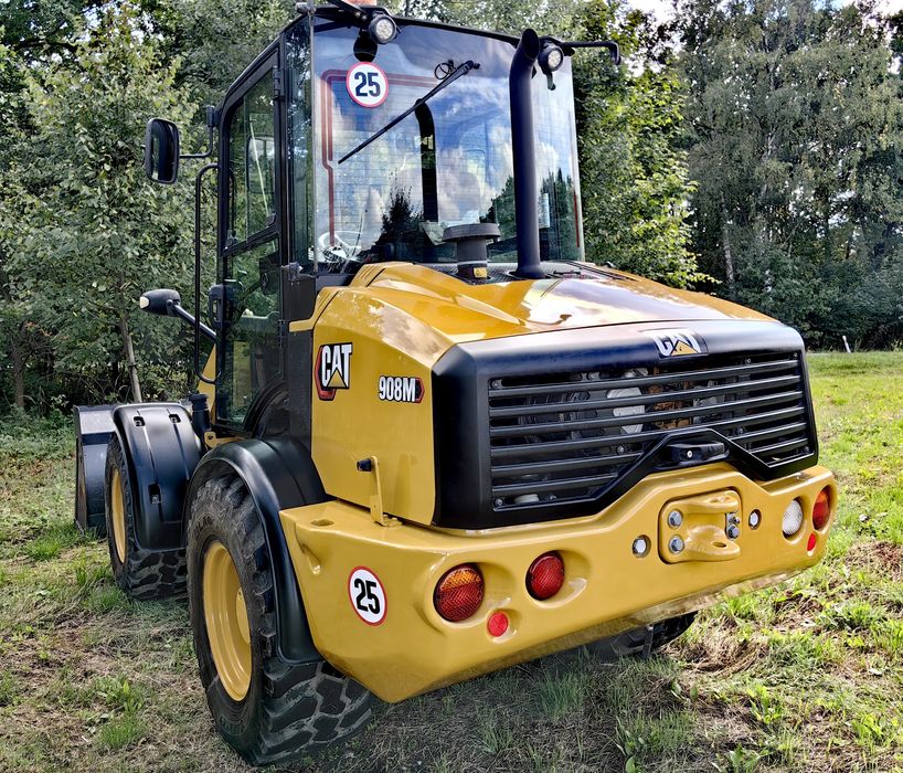 Cat 908M 2019 z Niemiec full opcja Klima super stan cat 907 906 l30 l3